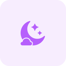 Księżyc z gwiazdami