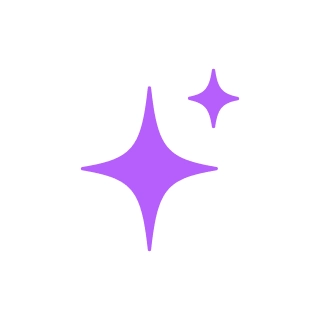 Dwie gwiazdki fioletowe